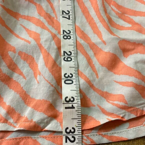 Chicos Pink zebra stripe beaded neck & Sleeve tunic top shirt 2 L - Picture 11 of 11